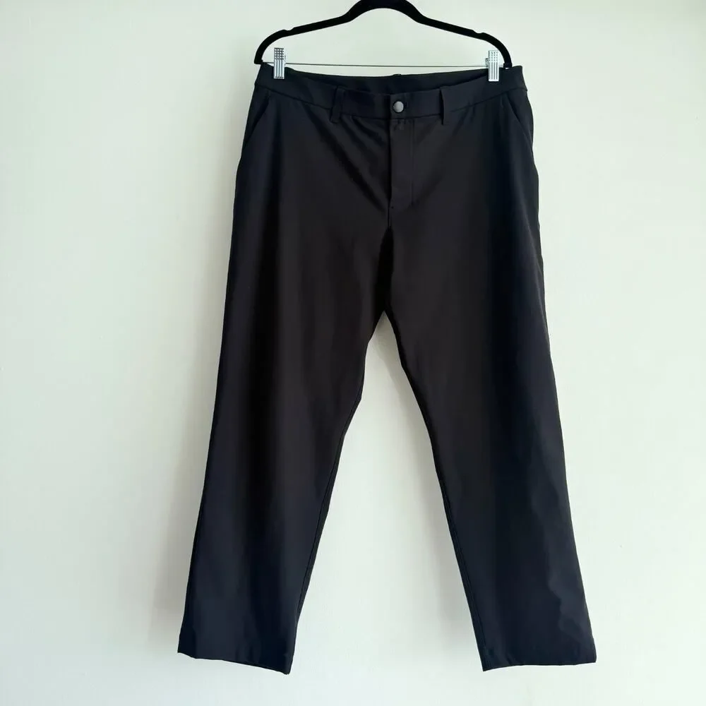 Lululemon Pants‎ Mens 34 ABC Pant Warpstreme Black Stretch Athleisure Work 27''